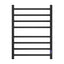 Devanti Heated Towel Rail 8 Square Bars with Timer Electric Heater Warmer Rack