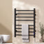 Devanti Heated Towel Rail 8 Square Bars with Timer Electric Heater Warmer Rack