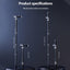 Lightweight Foldable Walking Cane: Adjustable Dual-Mode (T/Grip) Stick – 0.26kg, Portable for Daily/Hiking Use
