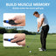 Golf Grip Trainer for Right-Handed Players – Correct Hand Position Tool with Non-Slip Rubber, Fits Most Clubs (Grey)