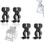 Cane Holder - Crutch Holder - 4 Pieces - For Mobility Scooter Wheelchair Bicycle Rollator - Crutch Holder - Stick Holder - Walking Stick Holder - Universal Crutch Cane Bracket - For Crutches For Mobility Scooter, Assisted Rollator, Wheelchair, Electric Sc