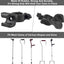 Cane Holder - Crutch Holder - 4 Pieces - For Mobility Scooter Wheelchair Bicycle Rollator - Crutch Holder - Stick Holder - Walking Stick Holder - Universal Crutch Cane Bracket - For Crutches For Mobility Scooter, Assisted Rollator, Wheelchair, Electric Sc
