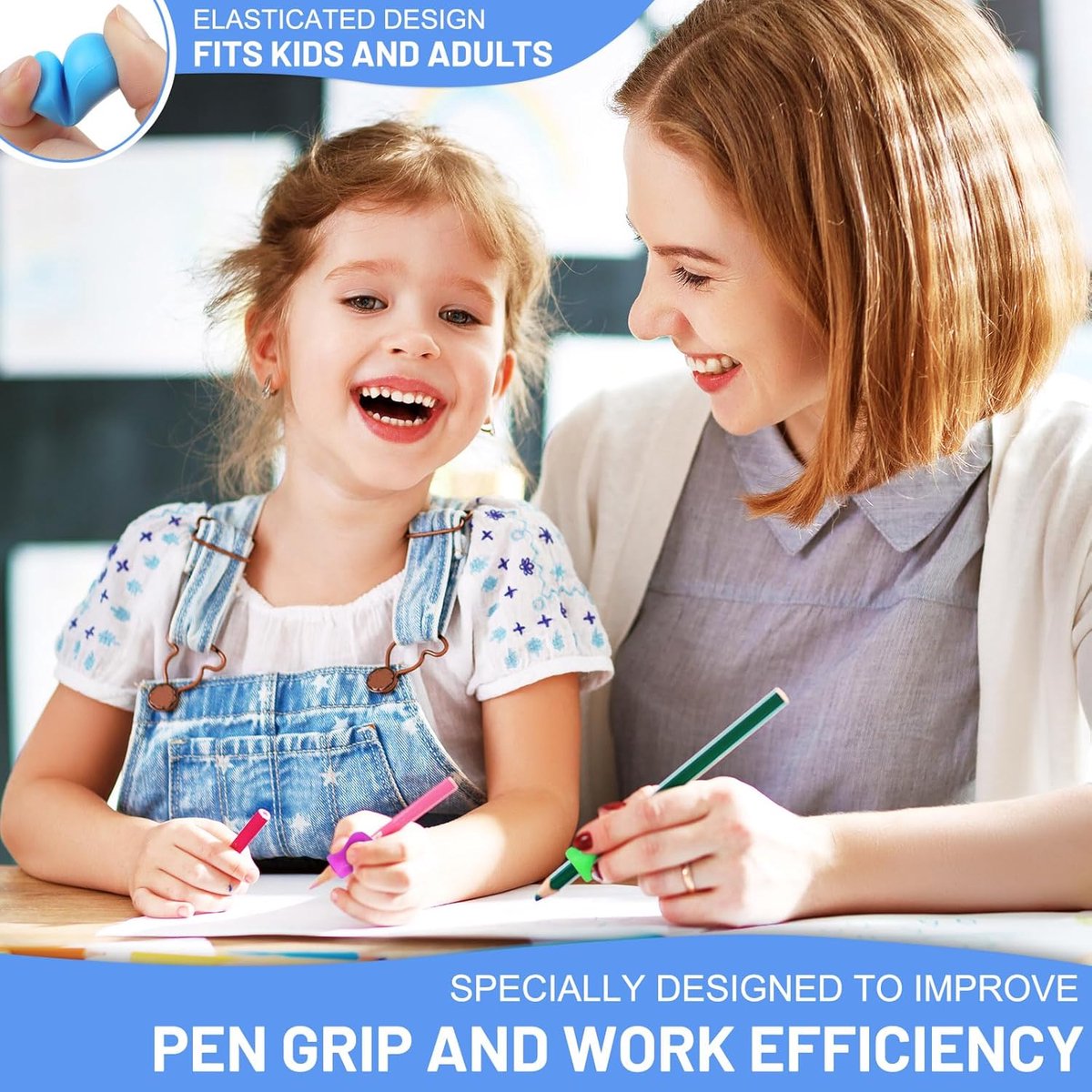 12 pieces Pencil grip - Pencil grip - Soft Grip - Pen grip aid - Pencil grips - Pencil grip - Writing aid - Pen grip aids - Writing aids for children - ergonomic silicone aids - aids to correct posture