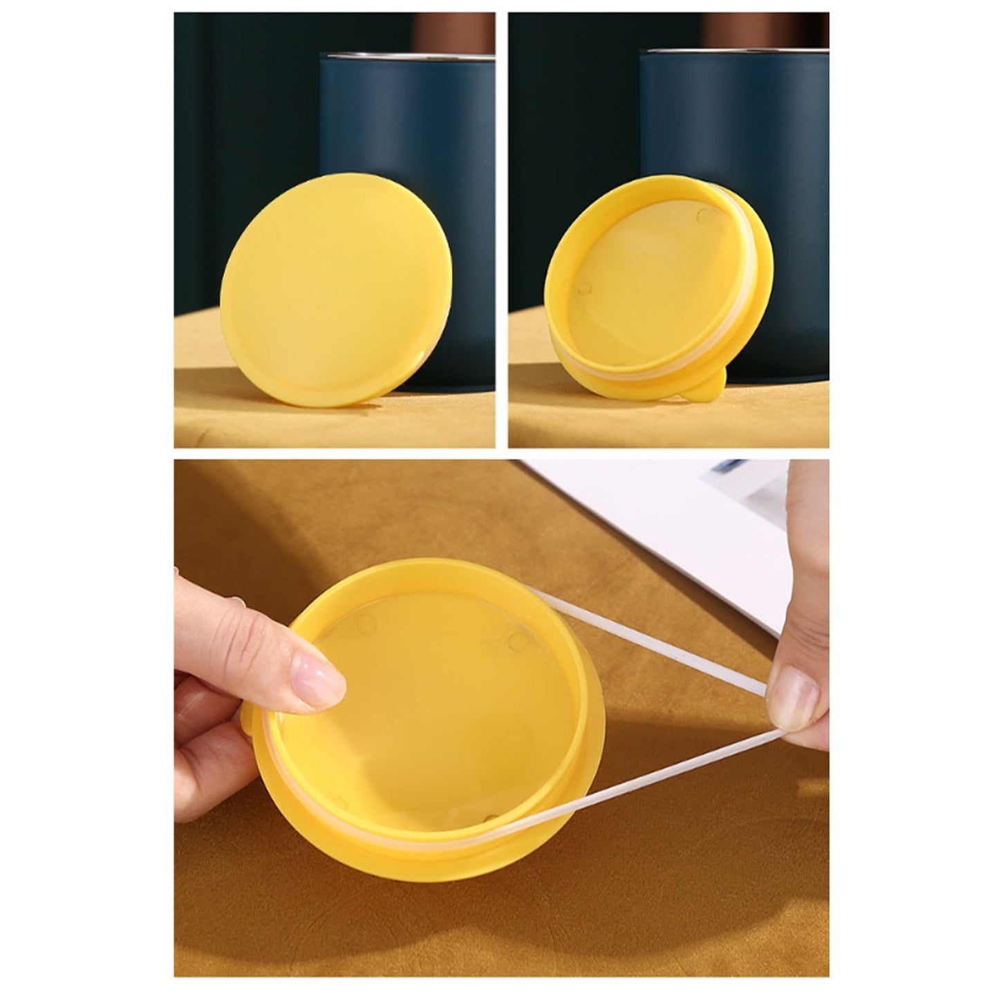 Spill-Proof Cup for Elderly, Stainless Steel Convalescent No-Spill Feeding Cup with Handle for Seniors & Adults & Maternity, Drinking Cup for Safe Hydration (Blue) 2.75x4.92 2.75" x 4.92" Green