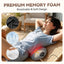 Graphene Heating Vibration Lumbar Massager, 3 in 1 Back Cushion, Lumbar Support + Massage & Heat Therapy, Deep Relaxation for a Warm Sleep