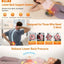 Graphene Heating Vibration Lumbar Massager, 3 in 1 Back Cushion, Lumbar Support + Massage & Heat Therapy, Deep Relaxation for a Warm Sleep