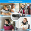 light grey Snail Airplane Neck Pillow – Travel pillow with soft supportive design, ideal for sleep, cars, trains, the office, and home use. Includes a washable pillowcase and portable cervical support pad with storage bag.