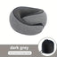 light grey Snail Airplane Neck Pillow – Travel pillow with soft supportive design, ideal for sleep, cars, trains, the office, and home use. Includes a washable pillowcase and portable cervical support pad with storage bag.