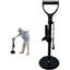 Bed Black, Floor Adjustable Height Maximum Load 200 KG Stability and Support with Hand Rest Getting Aid for the Elderly