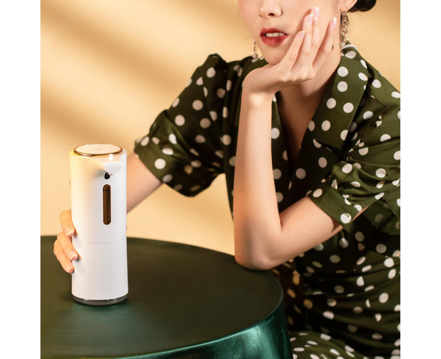 Automatic Soap Dispenser Touchless Rapid Foaming Rechargeable Infrared Induction Liquid Soap Dispenser Household Products-with Battery White