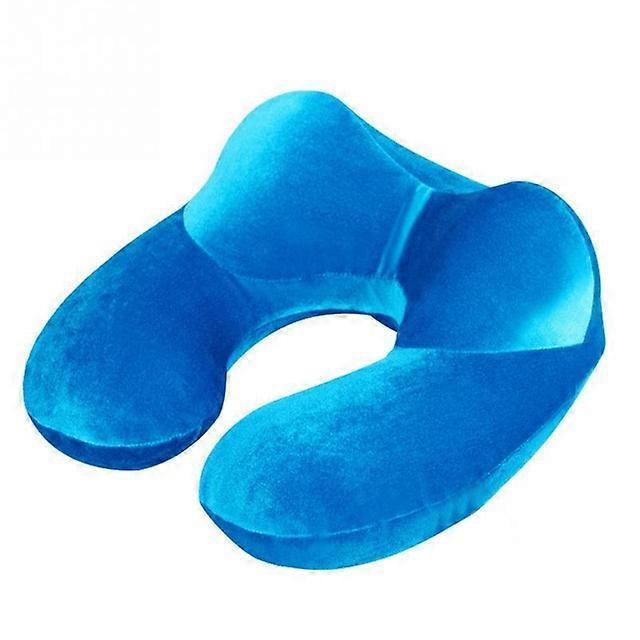 Inflatable U-Shape Travel Neck Pillows for Sleep Home Office Airplane Travel