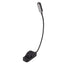 Book Light USB Rechargeable Blocking Reading Clip On Lamp 3 Brightness Stepless Dimming 8 LED Eye Care Sleep Aid Black