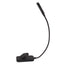 Book Light USB Rechargeable Blocking Reading Clip On Lamp 3 Brightness Stepless Dimming 8 LED Eye Care Sleep Aid Black