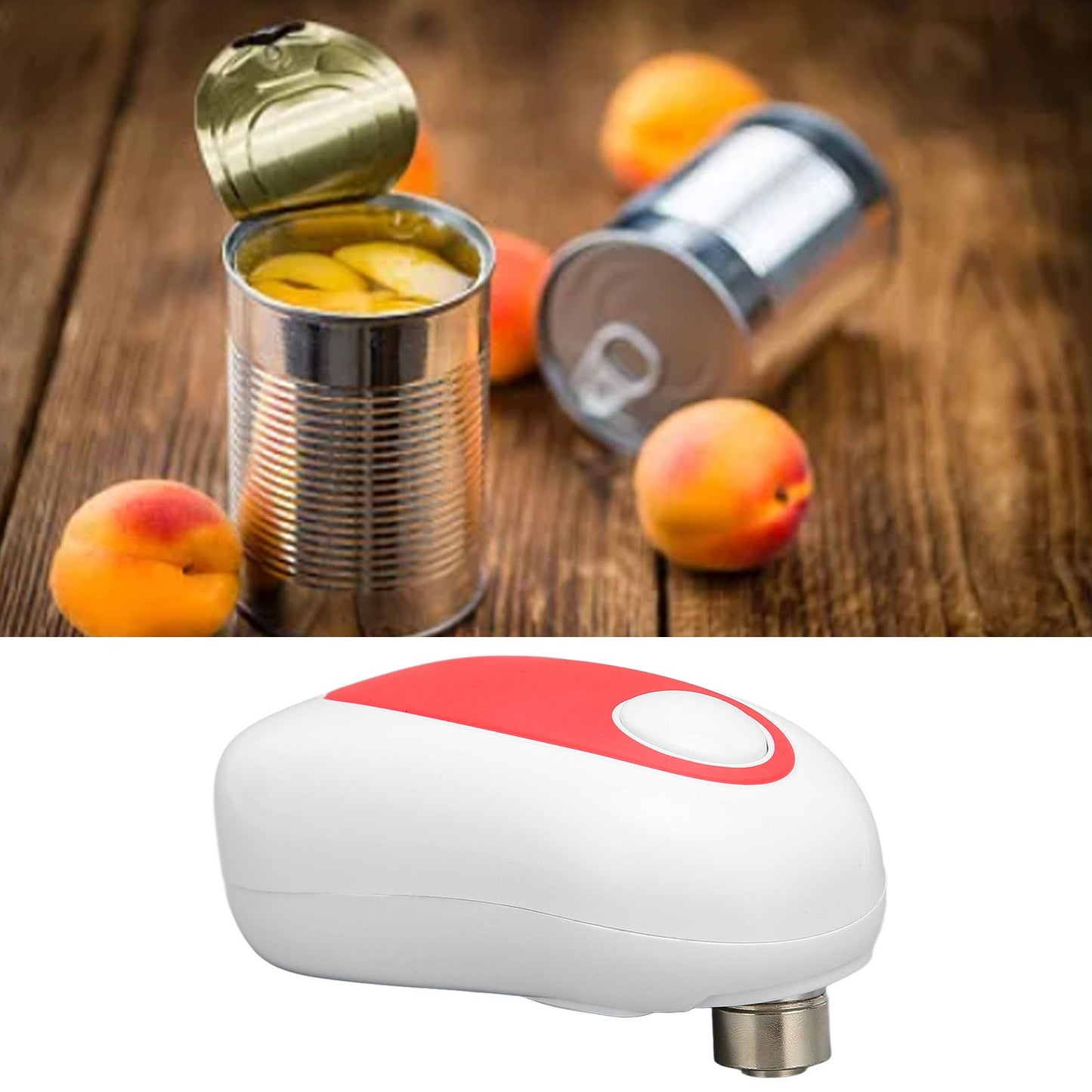 Electric Can Opener One Tuch Operation Portable Automatic Can Opener Battery Powered Can Opener for Kitchen for Seniors