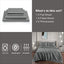 Art Silk Satin Sheet Set Hotel 4 Pieces Fitted/Flat Sheet Bedding Set-Luxury Soft Silky Sheets for Hair and Skin, Similar to Silk Bed Sheets Set 4 Pieces(Queen,Grey)