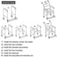Mobile Shower Toilet Commode Chair Bathroom Aluminum Bedside Footrest Wheelchair