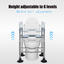Upgrade Raised Toilet Seat 19.3"-25.2" 150kg Universal Toilet Riser for Elderly