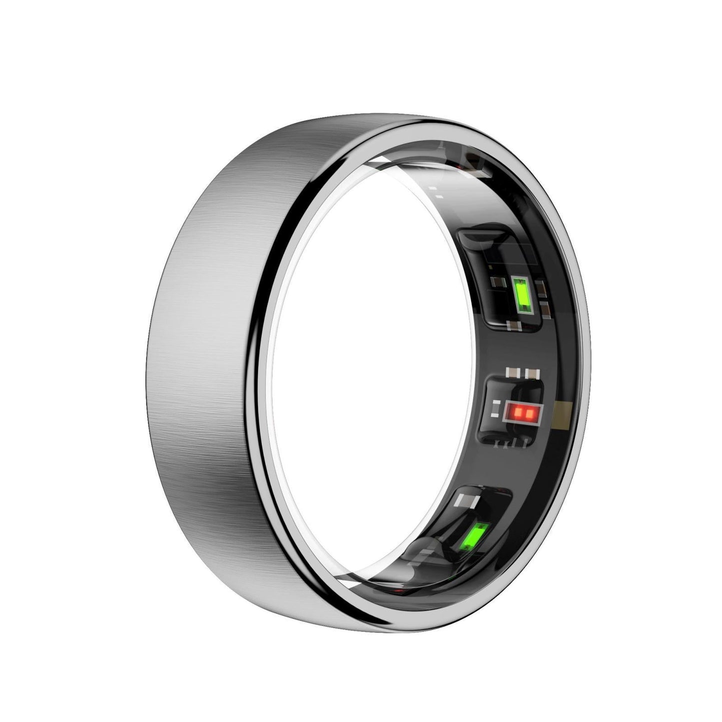 Smart Ring Size 14 Heart Rate Blood Oxygen Sleep Sports - Silver