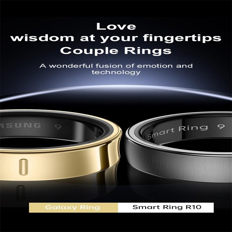 Smart Ring Size 14 Heart Rate Blood Oxygen Sleep Sports - Silver