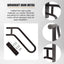 Metal Handrail For Outdoor Indoor Steps Stair Railing Safety Support Rail