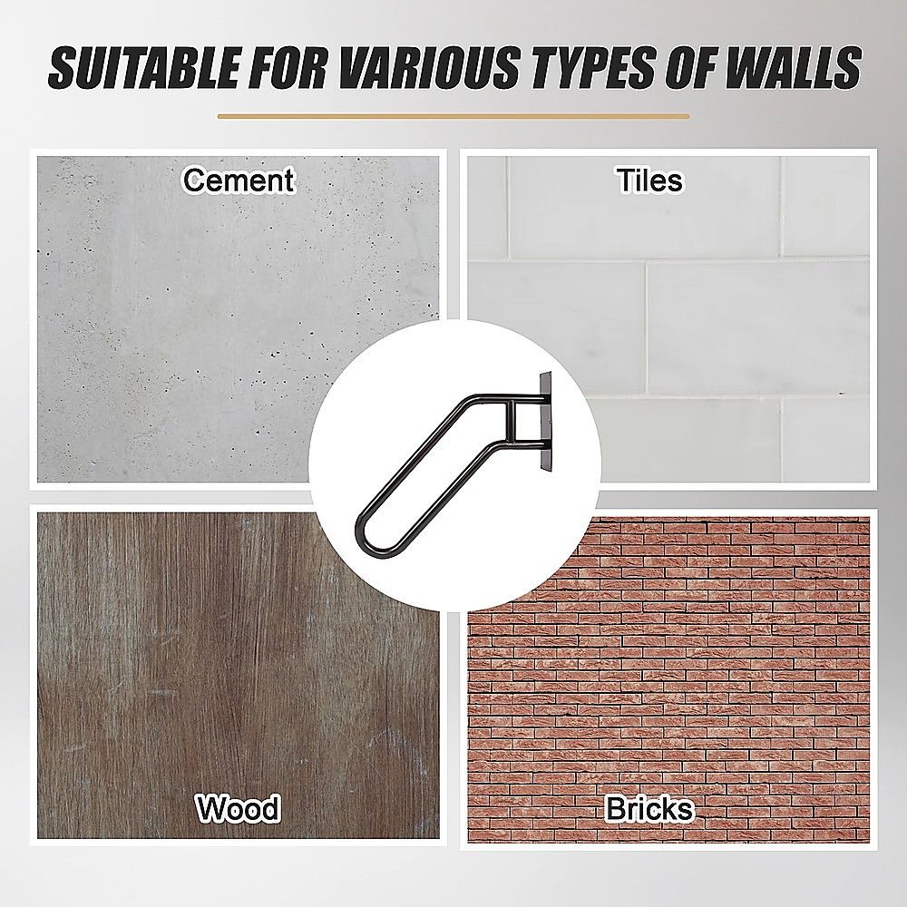 Metal Handrail For Outdoor Indoor Steps Stair Railing Safety Support Rail