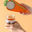 2 Pcs White Carrot-Shaped Multi-Function Bottle Opener - Versatile Kitchen Tool for Jars, Cans, and Bottles