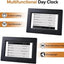Black 10.1-Inch Digital Clock with Medication Reminders & Multi-Function Alarm - Ideal for Elderly Care
