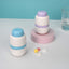 White And Purple 3-in-1 Pill Cutter Crusher & Storage Box - Portable Tablet Splitter Grinder for Precise Dosing