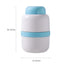 White And Purple 3-in-1 Pill Cutter Crusher & Storage Box - Portable Tablet Splitter Grinder for Precise Dosing