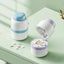 White And Purple 3-in-1 Pill Cutter Crusher & Storage Box - Portable Tablet Splitter Grinder for Precise Dosing