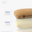 Coffee Reversible Memory Foam Travel Pillow - All-Season Comfort Neck Support for Deep Sleep & Portability