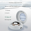 13# Striped Gold Smart Health Ring Tracker with Wireless Charging Case - Titanium Steel Fitness Wearable for Heart Rate, Sleep & Blood Oxygen Monitoring - Waterproof Wellness Device