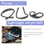 Blue Hands-Free USB Rechargeable Neck Reading Light 3 Colour Modes Flexible LED Book Lamp for Night Reading Knitting Repairing