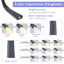 Blue Hands-Free USB Rechargeable Neck Reading Light 3 Colour Modes Flexible LED Book Lamp for Night Reading Knitting Repairing