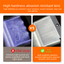 Black LED Flat Panel Reading Light with 99m Timer 3 Color Modes Stepless Dimming Rechargeable Eye Protection Book Light for Bedside Dormitory Local Standard