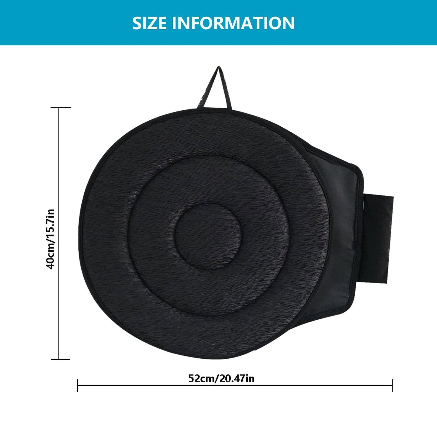 Dark Red 360° Swivel Car Seat Cushion – Portable Rotating Transfer Aid for Elderly, Pregnant Women & Mobility Support
