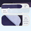 Blue Weighted Sleep Mask - Double-Sided Cooling and Warm Fabric, Micro-Bead Pressure Design, 72cm Adjustable Wrap, Light Blocking Eye Cover for Travel and Home Use
