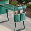 Garden Kneeler and Seat, 6 in Wide Kneeling Pad, Heavy Duty Garden Kneeling Stool, Folding Garden Seat with 2 Tool Bags, Relieve Knee & Back Pain, Portable Garden Bench for Women Grandparents