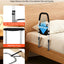 Bed Rail for Elderly, Bedside Assist Rails with PU Handrail, Adjustable Height Pipe Bedside Cane, High-Strength Carbon Steel Bed Bars for Seniors & Patients, Fits King, Queen, Full, Twin